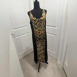 Multicolor Sleeveless Maxi Dress